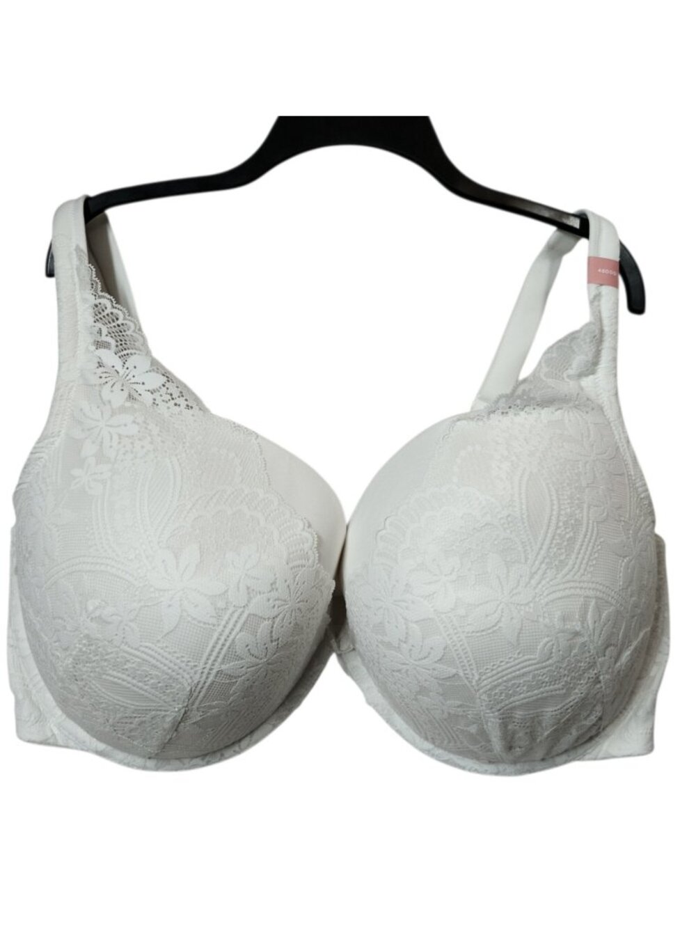 Lane Bryant Comfort Bliss 48DDD Lightly Lined Full Coverage Bra White Lace